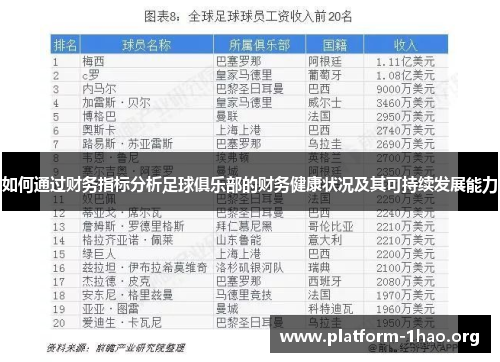 如何通过财务指标分析足球俱乐部的财务健康状况及其可持续发展能力 如何通过财务指标分析足球俱乐部的财务健康状况及其可持续发展能力